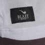 Camiseta Blaze Polo Classic Tripe Pipe Branco/Azul Marinho