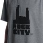 Camiseta Rock City Basic Logo Nac. Chumbo Mescla