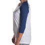 Camiseta Vans Raglan Full Patch Branco/Azul