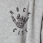 Camiseta Rock City x Nanda Bond Hang Loose Manga Longa Mescla
