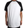 Camiseta Independent Raglan Tier Cross Branco/Preto