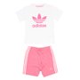 Conjunto Adidas Adicolor I Branco/Rosa