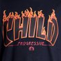 Camiseta Child Burning Hot Azul Marinho
