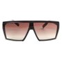 Óculos Evoke Futurah WD01 Wood Gradient Preto/Marrom/Dourado