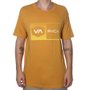 Camiseta RVCA Fade Box Amarelo