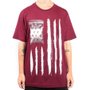 Camiseta Famous Us Lines Bordo
