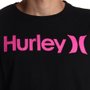 Camiseta Hurley Silk Color CMYK Preto/Rosa Neon