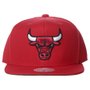 Boné Mitchell & Ness Chicago Bulls Lã Solid Vermelho