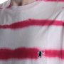Camiseta Grizzly Earthquake Stripe Tie Dye Rosa/Vermelho