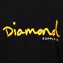 Camiseta Diamond Manga longa OG Script Big Preto