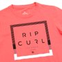 Camiseta Rip Curl Square Infantil Salmão