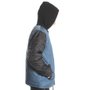 Jaqueta Independent Hooded Puffy Azul/Preto