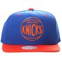 Boné Mitchell & Ness New York Knicks Azul/Laranja