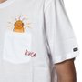 Camiseta RVCA x Toy Machine Pocket Branco