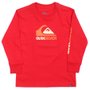 Camiseta Quiksilver Manga Longa Chevron Infantil Vermelho
