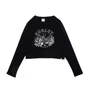 Blusa Hurley M/L Mountain Cropped Preto