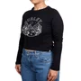 Blusa Hurley M/L Mountain Cropped Preto