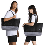 Bolsa Vans Solo Night Tote Preto/Branco