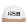 Boné Grizzly Og Stamp 5-Panel Camper Branco/Bege