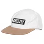 Boné Grizzly Og Stamp 5-Panel Camper Branco/Bege