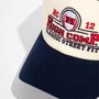 Boné High 6 Panel Varsity Off White/Azul Marinho