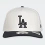 Boné New Era Mlb 9fifty Aframe Snapback Los Angeles Dodgers Off White/Cinza