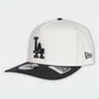 Boné New Era Mlb 9fifty Aframe Snapback Los Angeles Dodgers Off White/Cinza