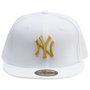 Boné New Era 59fifty Mlb New York Yankees Branco