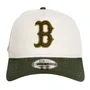Boné New Era 9Forty Boston Red Sox Metallic Creme/Verde