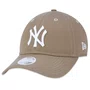 Boné New Era 9twenty Strapback Mlb New York Yankees Feminino Caqui