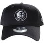 Boné New Era Aba Curva Brooklyn New York Cinza Chumbo
