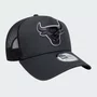 Boné New Era Outline Trucker Chicago Bulls Cinza Chumbo