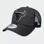 Boné New Era Outline Trucker Chicago Bulls Cinza Chumbo