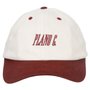 Boné Plano C. Polo Hat Strapback Logo Off White/Bordo