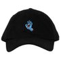 Boné Santa Cruz Screaming Hand Dad Hat Preto