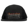 Boné Thrasher Schorched Outline Five Panel  Preto