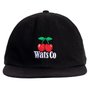 Boné Wats Cereja Six Panel Preto
