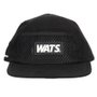 Boné Wats Tela Frontal Five Panel Preto