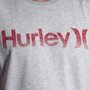 Camiseta Hurley O&O Branco Mescla/Vermelho