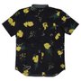 Camisa Vans Supoer Bloom Flowers Juvenil Preto/Amarelo