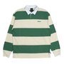 Camisa Vans Ward Stripe Rugby Polo Verde/Bege