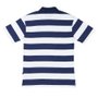Camiseta Baw Polo Listrada Azul Marinho/Bege