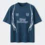 Camiseta Blunt Boxy Airbrush Azul Indigo
