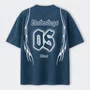 Camiseta Blunt Boxy Airbrush Azul Indigo