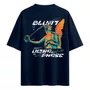Camiseta Blunt Over Flariel Azul Marinho