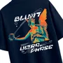 Camiseta Blunt Over Flariel Azul Marinho