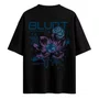 Camiseta Blunt Over Planet Flower Preto