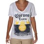 Camiseta Corona Extra Loose Feminina Branco
