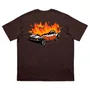 Camiseta Crafted Orange Fire Starter Marrom