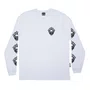 Camiseta Creature M/L Bonehead Flame Branco